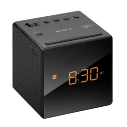 Radiodespertador Sony Reloj AM/FM LED Negro