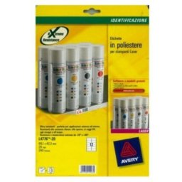Etiquetas de Impresora Avery L4776-20 Laser A4 99,1 x 42,3 mm