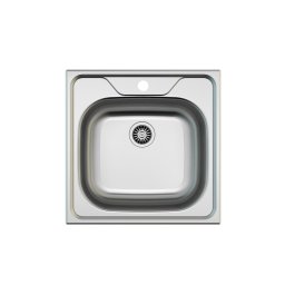 EDESA Fregadero sobre encimera K2 SE 44. 950270062. Una cubeta, Inoxidable, acabado acero. Para mueble de 45 cm