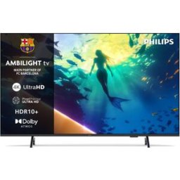 Philips TV LED 164 cm (65') Ambilight 65PUS8010/12 UHD 4K, Dolby Atmos, Titan OS, Smart TV (Reacondicionado Grado A). Negro mate