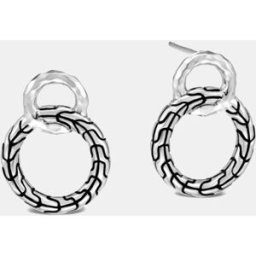 John Hardy Pendientes Chain Essentials de plata. Plata