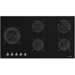 SMEG Placa Gas 5 quemadores - PV395LN. Negro