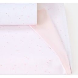 Cotton Juice Baby Home Funda Nórdica reversible Básico 2 piezas estrellas (disponible en varias medidas). (Minicuna) Rosa niño