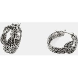 John Hardy Pendientes de aro Love Knot de plata. Plata