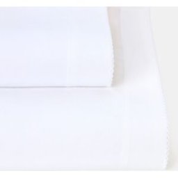 Cotton Juice Baby Home Juego de sábanas Básico 2 piezas piqueta (disponible en varias tallas). (Minicuna) Blanco niño