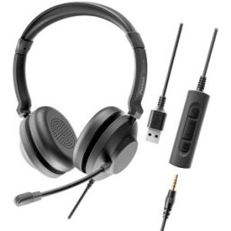 Axtel Auriculares con micrófono One UC35 stereo USB-A. Negro