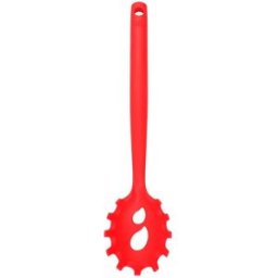 Tasty Cuchara de silicona para servir espaguetis . Rojo