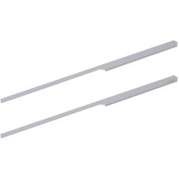 Cosmic Set de 2 tiradores con forma para mueble de baño Wish . (100 cm) Cromo