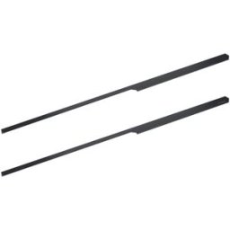 Cosmic Set de 2 tiradores con forma para mueble de baño Wish . (100 cm) Negro mate