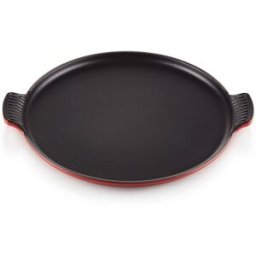 Le Creuset Parrilla bistró redonda lisa de hierro fundido . Cereza
