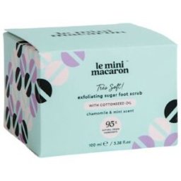 Le Mini Macaron Exfoliante de azúcar para pies Très Soft .