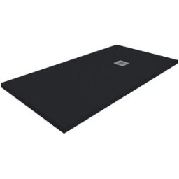 Profiltek Plato de ducha extraplano de resina Gotham . (160 x 90 cm) Negro