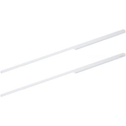 Cosmic Set de 2 tiradores con forma para mueble de baño Wish . (100 cm) Blanco mate