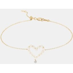 Persée Pulsera Aphrodite de oro y diamante con perlas. Oro