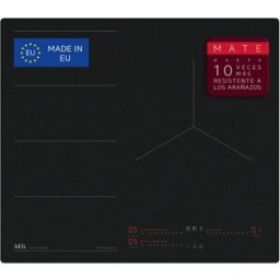 AEG Placa Inducción 3 zonas Flexipuente - TI63IF00IZ. Negro mate