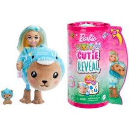 Barbie Chelsea Cutie Reveal Serie Disfraces Osito delfín.