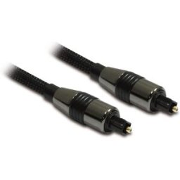 Metronic Cable Audio premium fibra óptica. Negro
