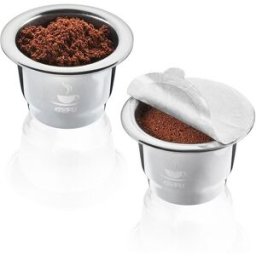 Gefu Set de 2 cápsulas de café rellenables . Acero