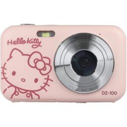Yashica Cámara digital compacta Hello Kitty DZ100 de 5MP. Rosa
