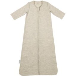 Meyco Saco dormir con mangas lana merino . Piedra Natural niño