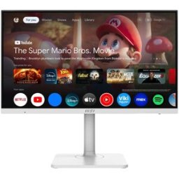 MSI Monitor PC 69cm (27') Modern MD272UPSW, 60 Hz UHD 4K, Google TV. Blanco
