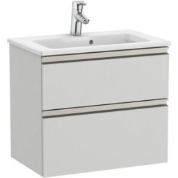 Roca Mueble de baño compacto con 2 cajones y lavabo The Gap . (60 cm) Gris ártico