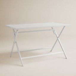 El Corte Inglés Mesa de balcón plegable rectangular Atlanta. Blanco