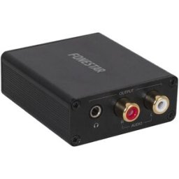 Fonestar Convertidor de audio digital a analógico FO-41DAH. Negro