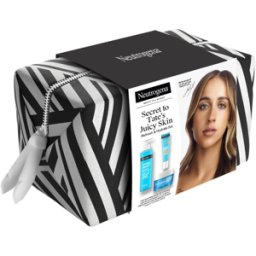 Neutrogena Hydro Boost Gel limpiador de agua sin perfumeHydro Boost Limpiador 200 ml Gel hidratante 50 ml Fluido hidratante con SPF 50 15 ml Bolsa