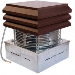 Gemi Elettronica Extractor de humo eléctrico para chimenea modelo base cuadrado, aspirador de humo tipo sombrero, extractor de chimenea eléctrico gemi