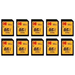 Tarjeta de memoria Kodak SDHC 32GB alta velocidad 90MB/s pack 10 unidades