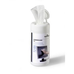 Kit de limpieza Durable Screenclean box 100 toallitas blanco
