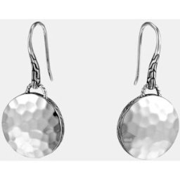 John Hardy Pendientes Dot de plata. Plata