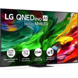 LG TV QNED evo MiniLED AI 217cm (86') 86QNED86A6A, 4K Smart TV (Reacondicionado Grado C). Negro
