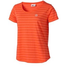 Ternua Camiseta de mujer de rayas . (XS) Rojo