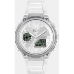 Lacoste Reloj de mujer LC33 Capsule 2011480 de silicona blanco. Blanco