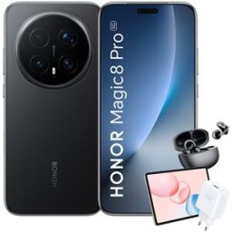 Honor Magic 8 Pro 12GB + 512 GB móvil libre Bundle. (512 GB + 12 GB RAM) Negro