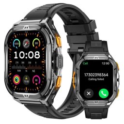 Cubot GT 3 Bluetooth GPS 1,96" AMOLED Negro Grande Pulsómetro SpO2 SOS Llamadas Bluetooth