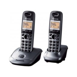 Teléfono DECT Panasonic KX-TG2512 Inalámbrico Gris 2 Terminales