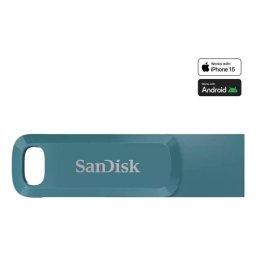 Unidad flash SanDisk Ultra Dual Drive Go 1 TB USB Tipo C 3.2 Gen 1 400 MB/s Turquesa