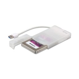 Caja PC I-TEC MySafe USB 3.0 Easy 2.5" Plástico Blanco con LED y Cable Integrado