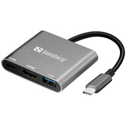 Adaptador gráfico USB-C Sandberg Mini Dock HDMI+USB