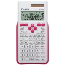 Calculadora científica Canon F-715SG 12 dígitos 2 líneas Batería/Solar Rosa Blanco