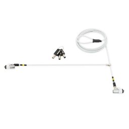 Cable antirrobo Mobilis 1,8 m llave acero blanco