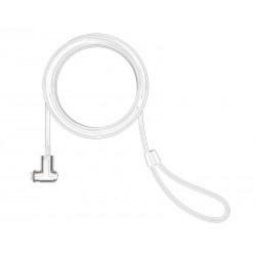 Cable antirrobo Maclocks T-bar Security Keyed Cable Lock White
