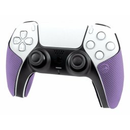 Funda antideslizante Steelseries para mando PlayStation 5 negro, púrpura y blanco