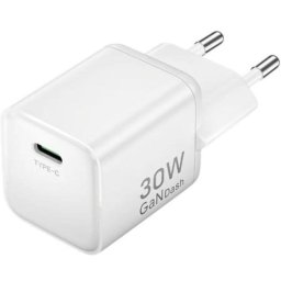 Cargador de Pared GaN Vention FCIW0-EU 30W USB-C Blanco
