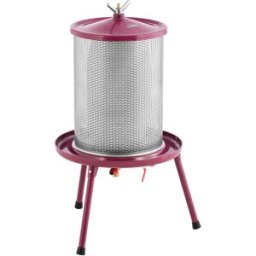 Hidroprensa - acero inoxidable / hierro - 40 L - 3 bar - incluye 5 paños de prensado -Wiesenfield 10012859