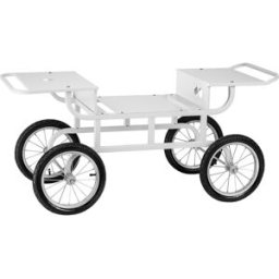 Royal Catering Carrito para máquina de algodón de azúcar - 4 ruedas - blanco 10010553