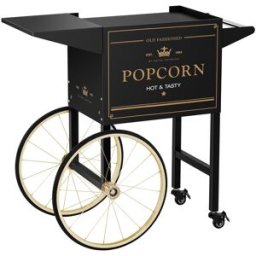 Royal Catering Carro para palomitera - negro y dorado - estilo vintage 10011103